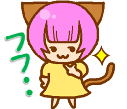 Private life of cat ear Moeko. sticker #11400247