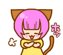 Private life of cat ear Moeko. sticker #11400248