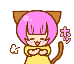 Private life of cat ear Moeko. sticker #11400248