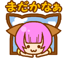 Private life of cat ear Moeko. sticker #11400249
