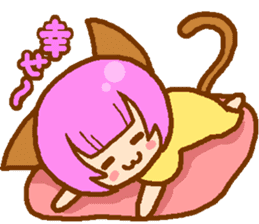 Private life of cat ear Moeko. sticker #11400257