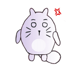 Mischievous Cat In Pink sticker #11400391