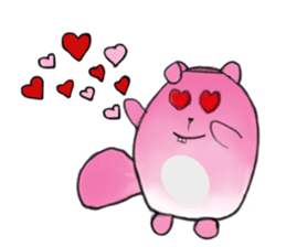 Mischievous Cat In Pink sticker #11400413