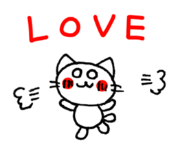 Easy to use! Hand-painted cat sticker #11400722