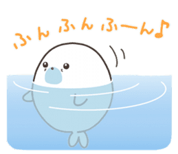 Cute seal by Torataro sticker #11401351