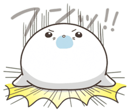 Cute seal by Torataro sticker #11401354