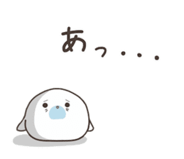 Cute seal by Torataro sticker #11401359
