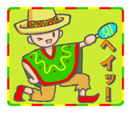 Dancing Maracas boy sticker #11401589