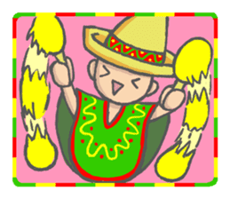 Dancing Maracas boy sticker #11401598