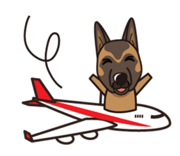 iinu - Belgian Shepherd Malinois sticker #11401628