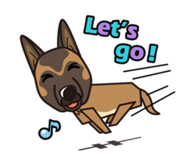 iinu - Belgian Shepherd Malinois sticker #11401637