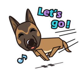 iinu - Belgian Shepherd Malinois sticker #11401637