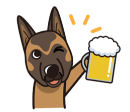 iinu - Belgian Shepherd Malinois sticker #11401638