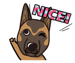 iinu - Belgian Shepherd Malinois sticker #11401640