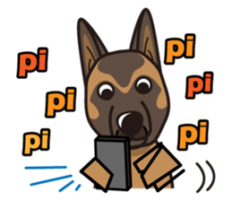 iinu - Belgian Shepherd Malinois sticker #11401642