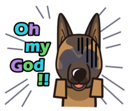 iinu - Belgian Shepherd Malinois sticker #11401644