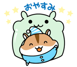 Chubbiness, ham ham.(Djungarian hamster) sticker #11402385