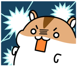 Chubbiness, ham ham.(Djungarian hamster) sticker #11402389