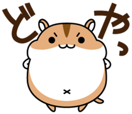 Chubbiness, ham ham.(Djungarian hamster) sticker #11402394