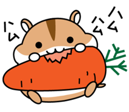 Chubbiness, ham ham.(Djungarian hamster) sticker #11402400