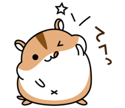Chubbiness, ham ham.(Djungarian hamster) sticker #11402401