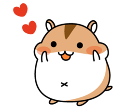 Chubbiness, ham ham.(Djungarian hamster) sticker #11402402