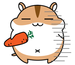 Chubbiness, ham ham.(Djungarian hamster) sticker #11402403