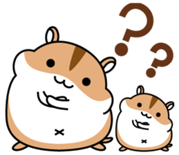 Chubbiness, ham ham.(Djungarian hamster) sticker #11402409