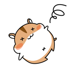 Chubbiness, ham ham.(Djungarian hamster) sticker #11402412