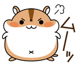 Chubbiness, ham ham.(Djungarian hamster) sticker #11402416