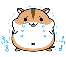 Chubbiness, ham ham.(Djungarian hamster) sticker #11402417