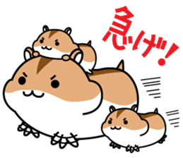 Chubbiness, ham ham.(Djungarian hamster) sticker #11402422