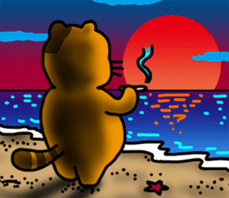 Beach Meow Meow sticker #11402494