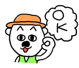 Hat dog Kotaro sticker #11402721
