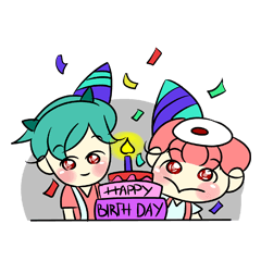 Lovely Bulu-boy and Piku-girl