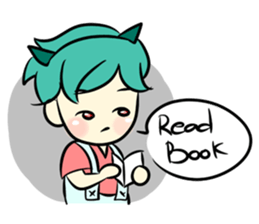 Lovely Bulu-boy and Piku-girl sticker #11402951