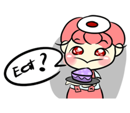 Lovely Bulu-boy and Piku-girl sticker #11402953