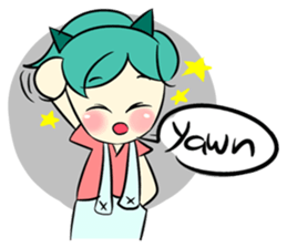 Lovely Bulu-boy and Piku-girl sticker #11402962