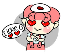 Lovely Bulu-boy and Piku-girl sticker #11402967