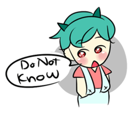 Lovely Bulu-boy and Piku-girl sticker #11402968