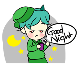 Lovely Bulu-boy and Piku-girl sticker #11402971