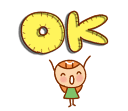 Cute girls' Sticker sticker #11403317