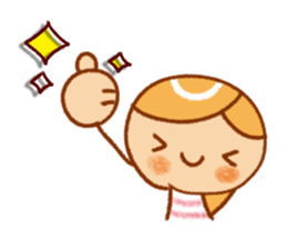 Cute girls' Sticker sticker #11403318