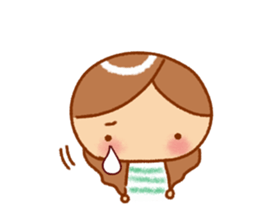 Cute girls' Sticker sticker #11403328