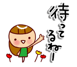 Cute girls' Sticker sticker #11403329