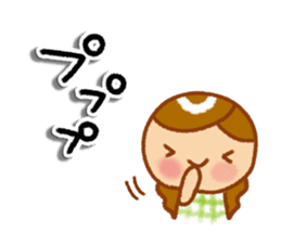Cute girls' Sticker sticker #11403340