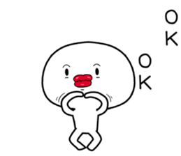 thick lips [taraco] sticker #11404161