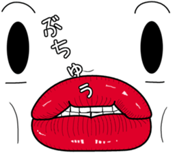 thick lips [taraco] sticker #11404182