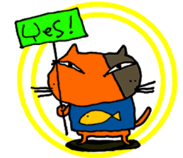 Bad cats of eyes sticker #11405172