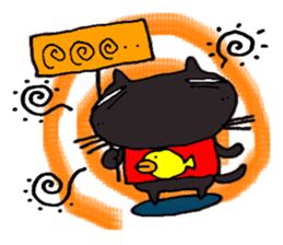 Bad cats of eyes sticker #11405176